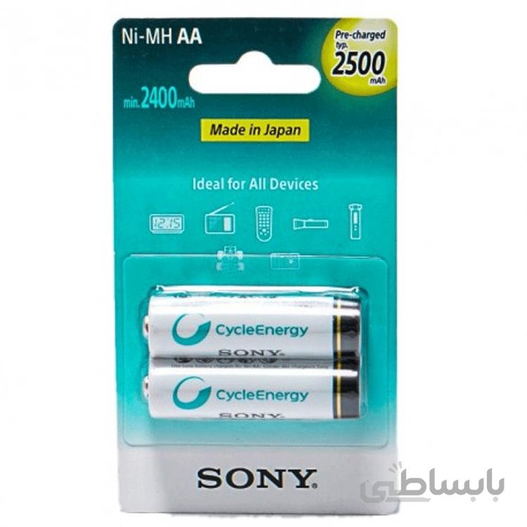 باتری قلمی شارژی سونی Sony AA 2500mah Battery