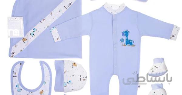 ست هفت تکه بیمارستانی مادرکر رنگ زرافه آبی Mothercare