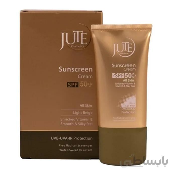 کرم ضد آفتاب SPF 50 انواع پوست ژوت - بژ روشن