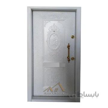 درب ضد سرقت رویه فلز مدل گلدار