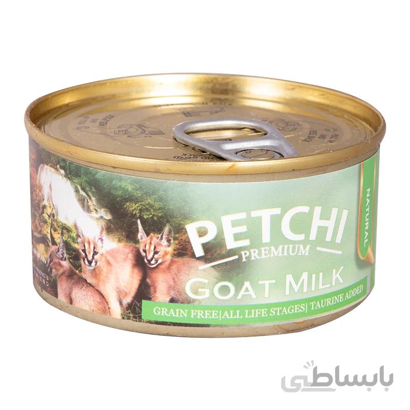 کنسرو غذای گربه پتچی مدل Goat Milk وزن 120 گرم