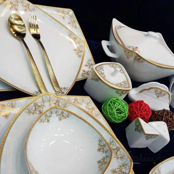 سرویس چینی 105 پارچه پردیس توماس فیروزه