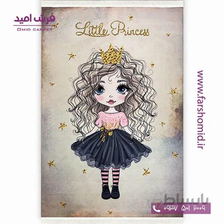 فرش دختر مو فرفری 101229 تمام رنگ کودک و نوجوان کلاریس محتشم