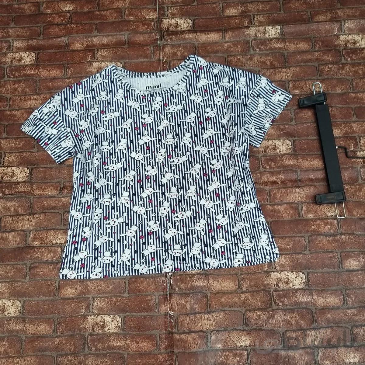 کراپ زنانه طرح خرگوش - l ا T.shirt