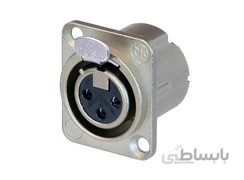 فیش نصبی ماده نوتریک NC3FD-LX ا Female XLR Connector Neutrik NC3FD-LX