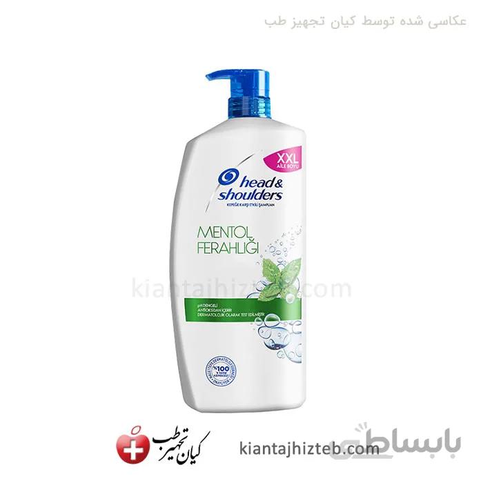 شامپو ضد شوره head & shoulders عصاره نعناع پمپی 800 میل