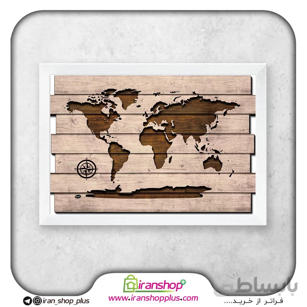 تابلو نقشه جهان World کد W9