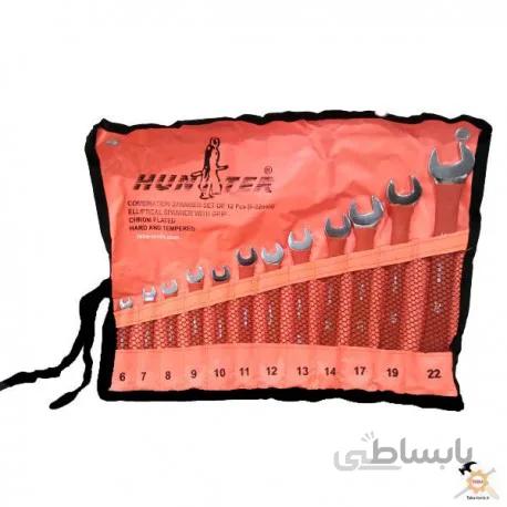 مجموعه ست آچار یکسر رینگ 12 عددی هانتر Hunter