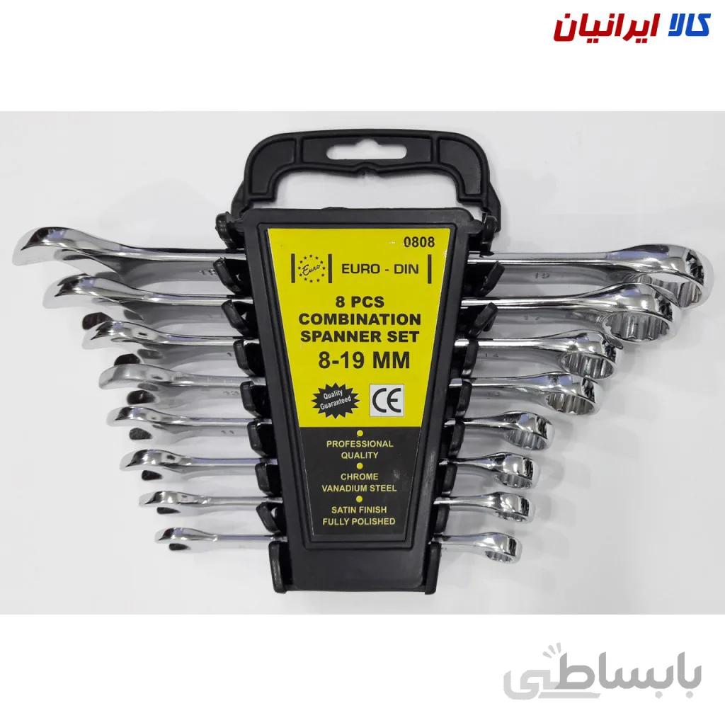مجموعه ۸ عددی آچار یکسر تخت پلکانی