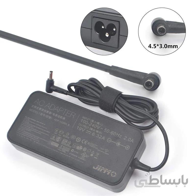 شارژر لپ تاپ ایسوس 19 ولت 6.32 آمپر PU ا asus laptop adapter 19volts 6.32ampers PU