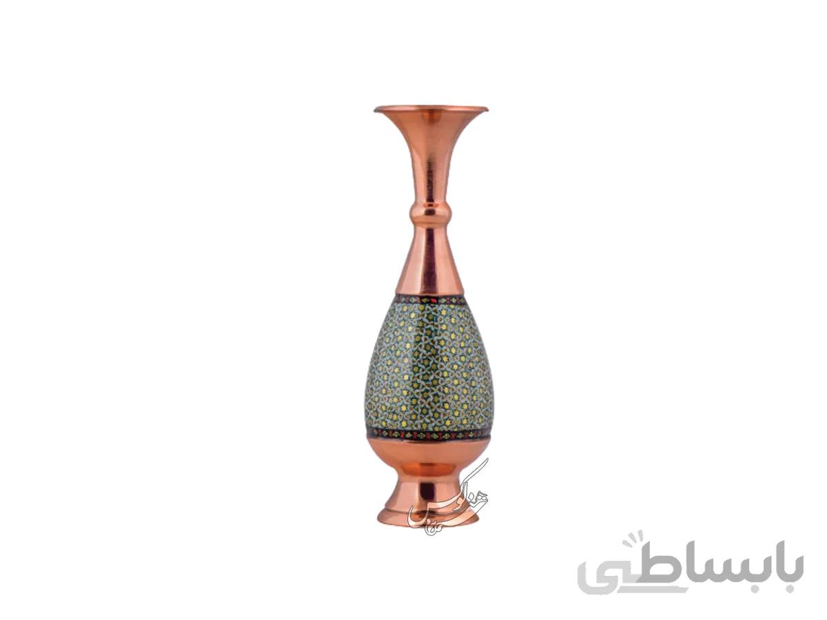 گلدان مس و خاتم مدل صراحی 26 آقاجانی