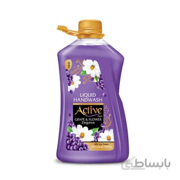 مایع دستشویی اکتیو مدل صدفی لوندر وزن 2500 گرم