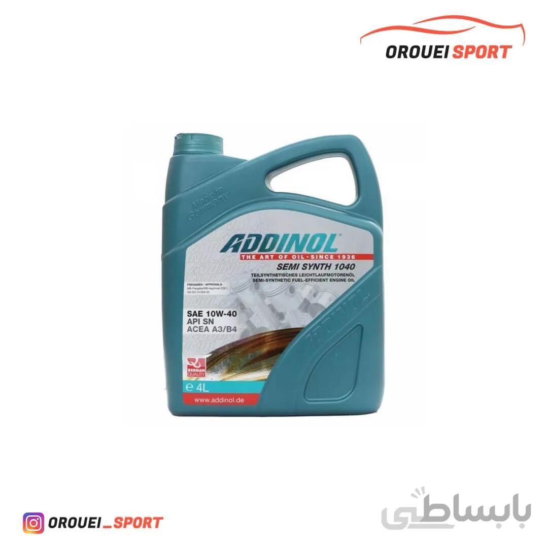 روغن موتور ادینول 10W-40 حجم چهار لیتر ا Addinol 10W-40 Engine Oil 4Lit