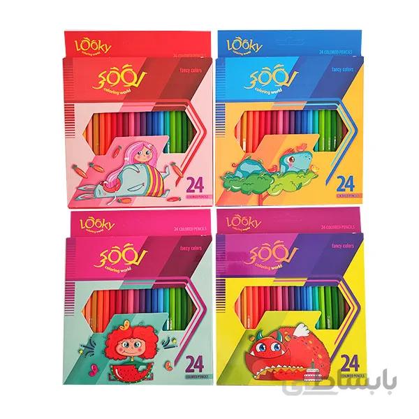 مداد رنگی 24 رنگ لوکی