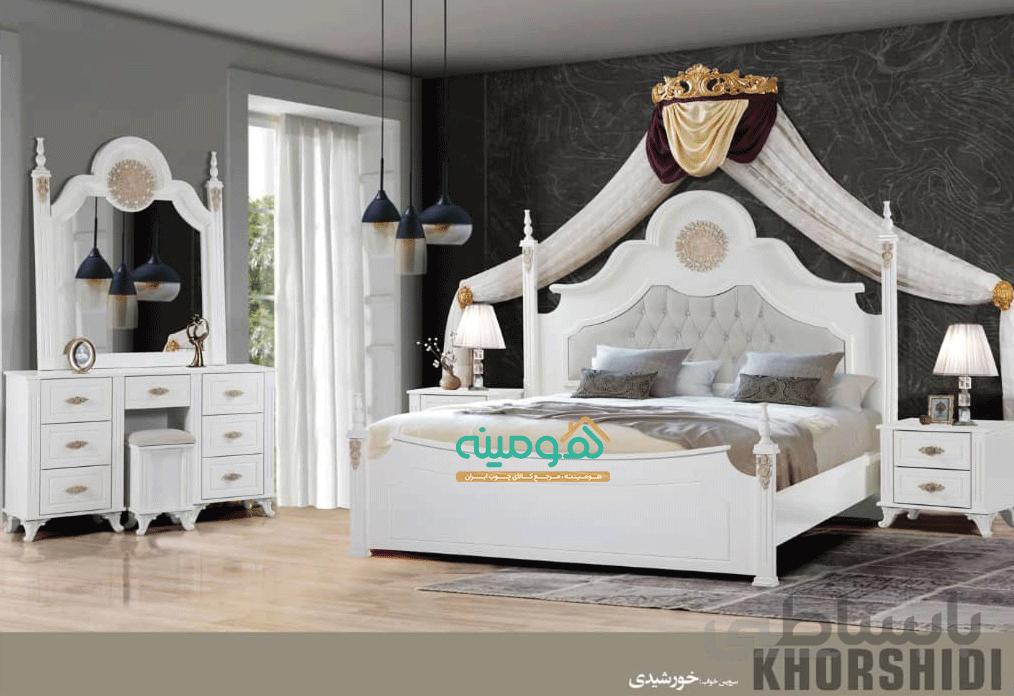سرویس خواب کلاسیک دو نفره مدل خورشیدی