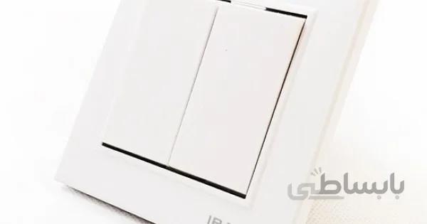 کلید و پریز برلیان سفید - ایران الکتریک