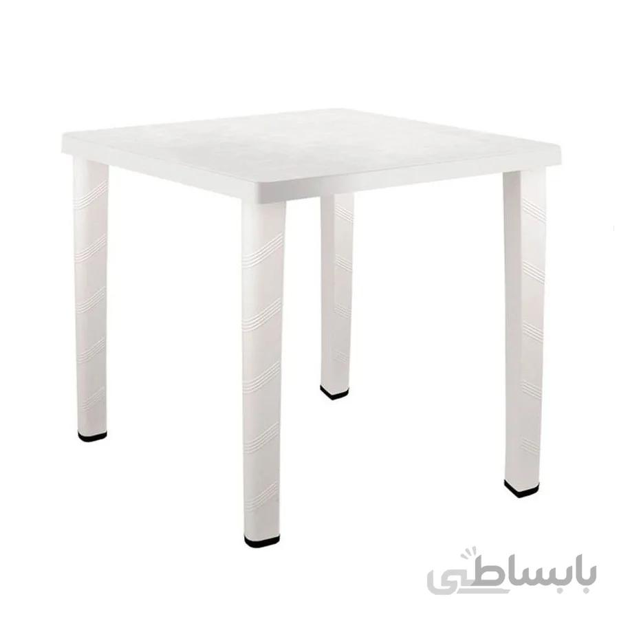 میز پلاستیکی ناصر مربعی ۴ نفره مدل ۸۲۳