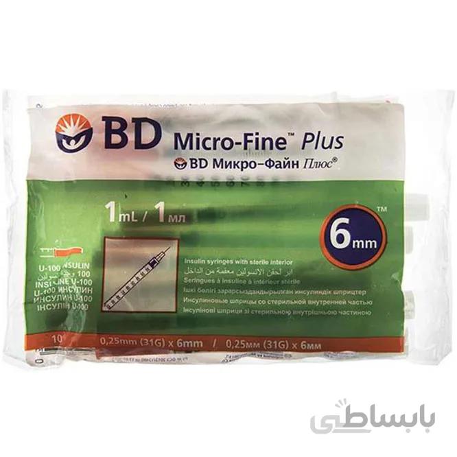 سرنگ انسولین BD بی دی 50 و 100 واحدی 100 عددی