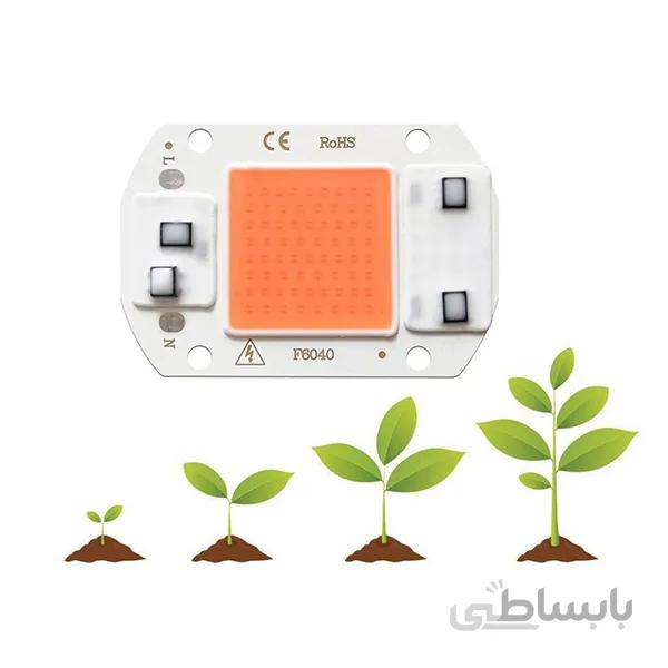 LED COB مخصوص رشد گیاه 220V 30W با درایور