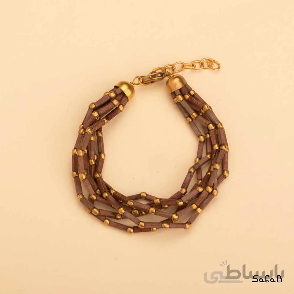 دستبند هندی برنجی منجوق