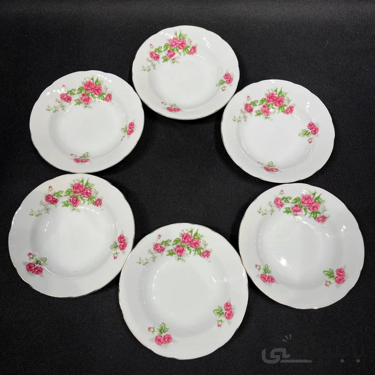 فسنجون خوری کم یاب گلسرخی قدیمی اصل ژاپن مارک یاماتسو کاملا سالم و نو قطر ۱۵ سانت درجه یک