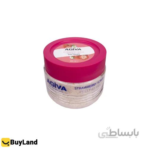 ژل اسکراب لایه بردار آگیوا با رایحه توت فرنگی 350 میل ا Agiva Strawberry Scrub Peeling Gel 350 ml