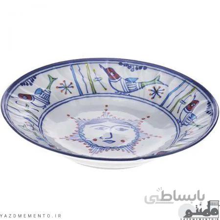 بشقاب چینی سوپ خوری طرح خورشید خانم ست 6 عددی