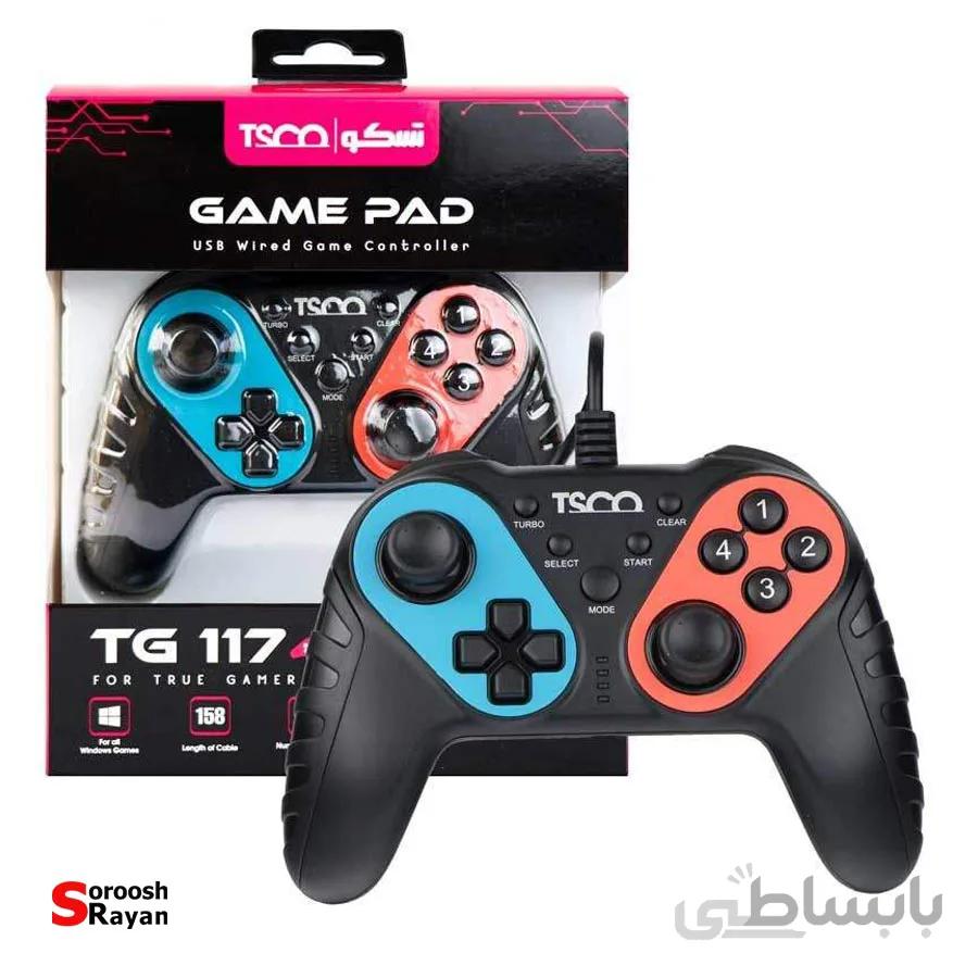 مشخصات ، قیمت و خرید دسته بازی تسکو مدل TG 117 ا TSCO TG 115 Gamepad کد 584176
