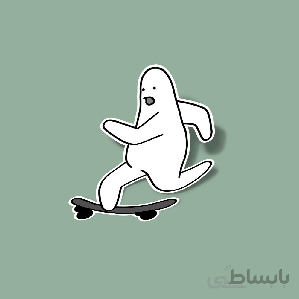 استیکر MOOD-SKATEBOARD