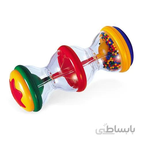 جغجغه استوانه با دانه های رنگی TOLO