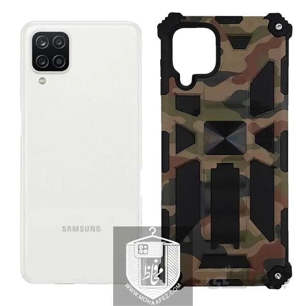قاب ضد ضربه چریکی سامسونگ Galaxy A12 / A12 Nacho / M12 هولدر دار کد SA438D