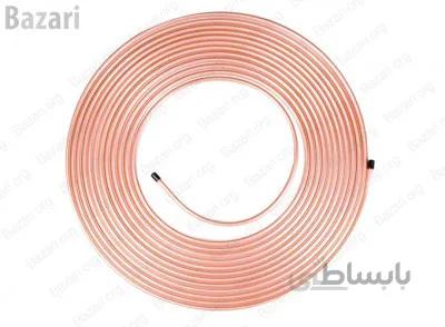 لوله مسی کلاف سایز 19 - 3/4 اینچ کد 30-0 باهنر 15 متری