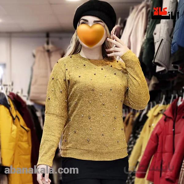 بلوز آنغوره جلو مرواریدی