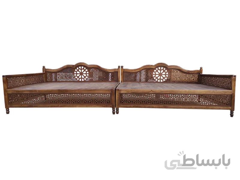 تخت سنتی nasr-01i12x سایز ۴ در ۱.۵ متر