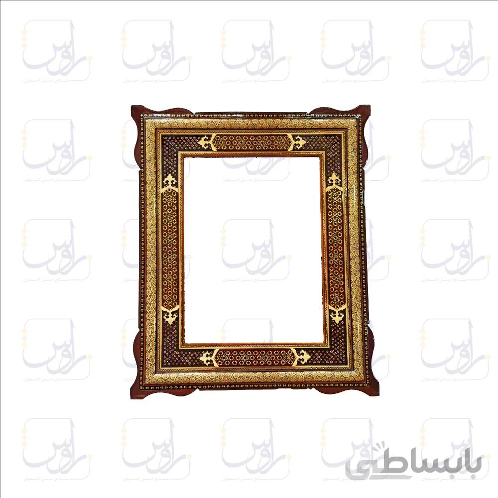 قاب خاتم کاری دو شاسی سایز 63*53