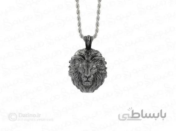 گردنبند مردانه شیر یالدار پادشاهی 13872