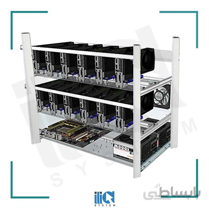 ریگ ماینینگ 372 مگاهش با 12 کارت گرافیک RX580