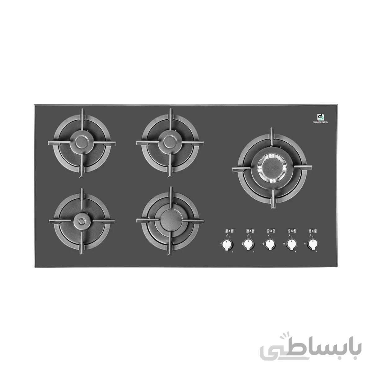 اجاق گاز شیشه ای پرنیان استیل مدل PB5208