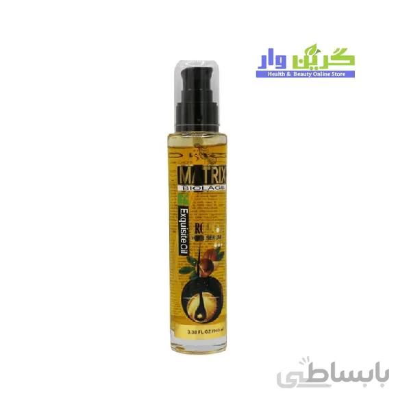 سرم موی ماتریکس آمریکایی اصل مدل روغن آرگان با حجم 100میلی لیتر