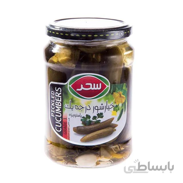 خیار شور درجه یک سحر ۶۳۰ گرمی ا -
