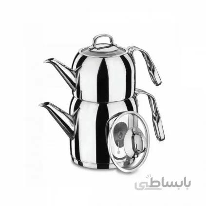 کتری و قوری کرکماز مدل استیما کد Korkmaz Steama A191 ا Korkmaz Steama A191 Teapot Set کد 308734