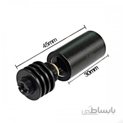 خنک کننده ی فلزی دیود لیزر وات بالا به همراه لنز - ابعاد 18X45mm
