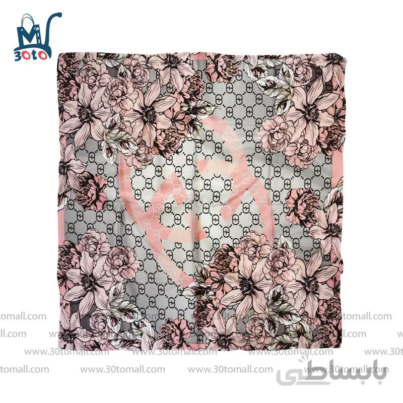 روسری نخی طرح گل مدل hs015