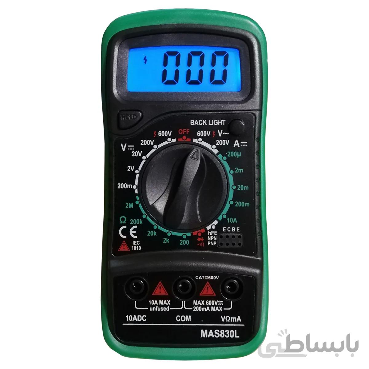 مولتی متر دیجیتال MAS830L طرح مستک