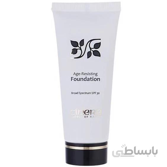 کرم پودر ضد چروک سینره شماره3,4 حجم 40 میلی لیتر ا Cinere Foundation Anti Resisting Cream No 1 40ml