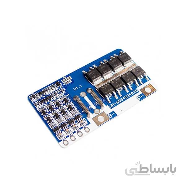ماژول محافظ شارژ باتری های لیتیومی 4 سل 20A