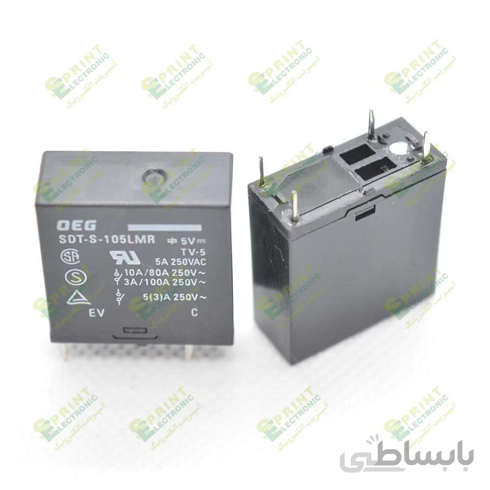 رله 5 ولت کبریتی 4 پایه 10 آمپر OEG SDT-S-105LMR