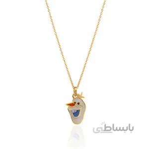 آویز طلا کودک طرح اولاف کد KP619