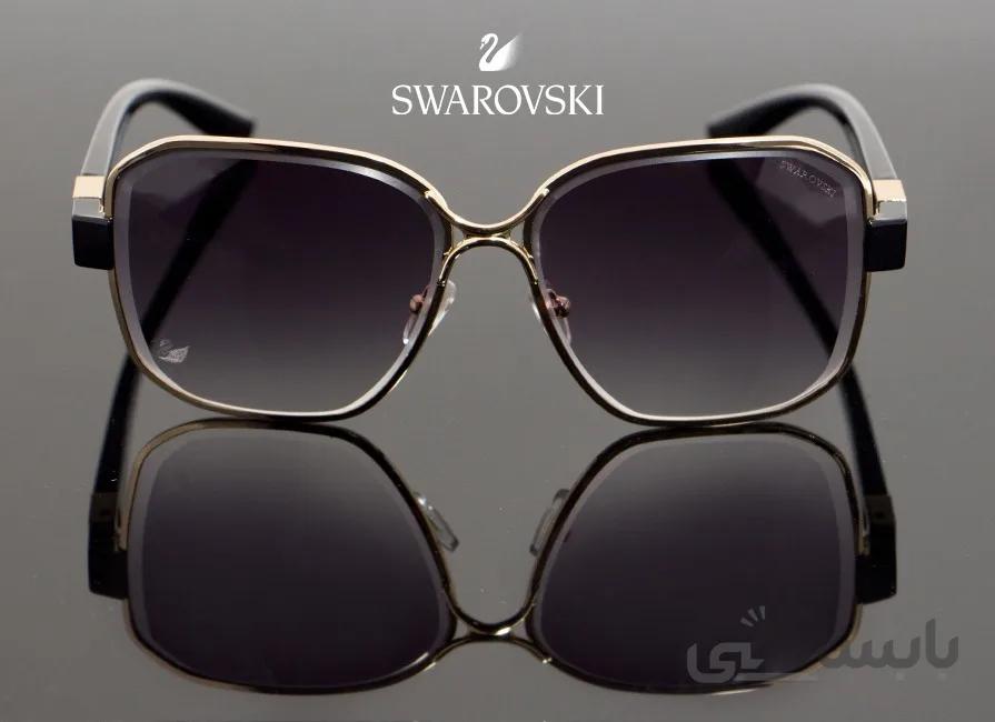 عینک آفتابی زنانه سواروسکی Swarovski 8003 Black