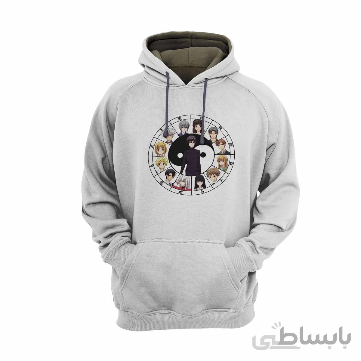 هودی سفید طرح انیمه فروتس بسکت (سبد میوه) Fruits Basket کد KCT10456 کد 285155
